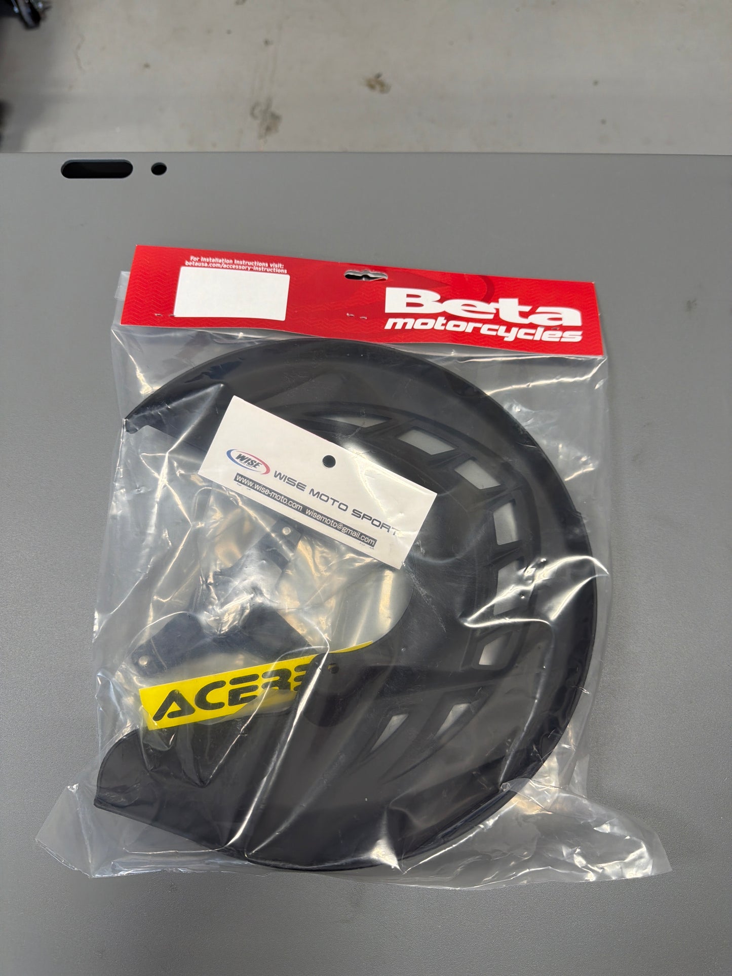 Acerbis Front Disc Guard Kit, Black, Xtrainer