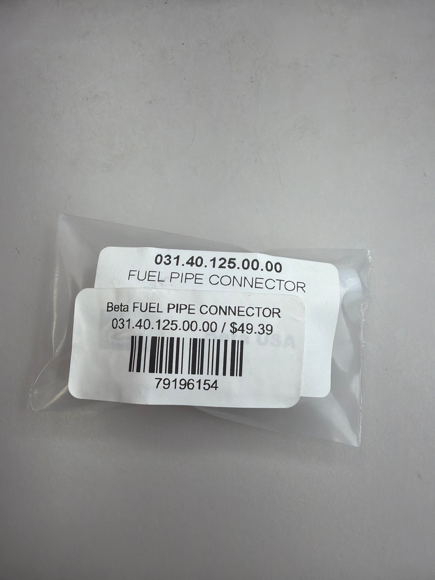 Beta FUEL PIPE CONNECTOR P# 031.40.125.00.00