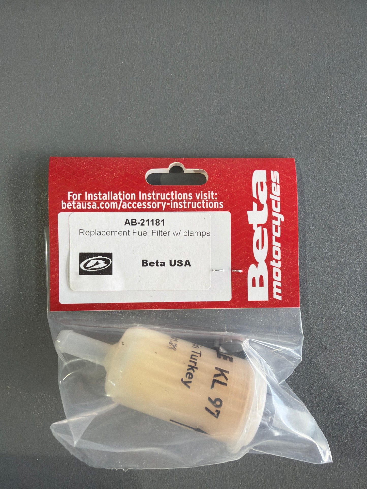 Replacement Fuel Filter w/ clamps